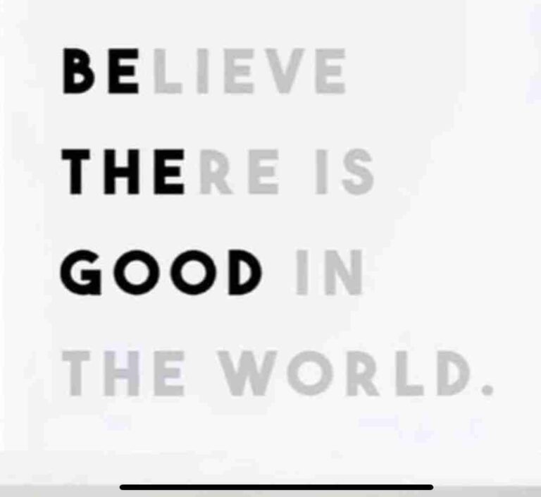 be the good Be the change you want to see